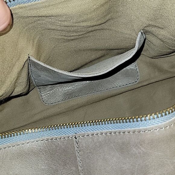 Addis Jemari Grey leather Barrel Bag - Picture 8 of 8